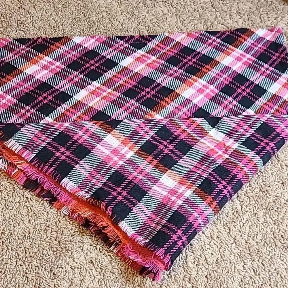 BP Pink, Red, white and black multi color triangle scarf